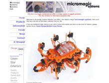 Tablet Screenshot of hexapodrobot.com